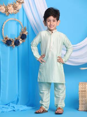  Mint Green Kurta And Pyjama 2