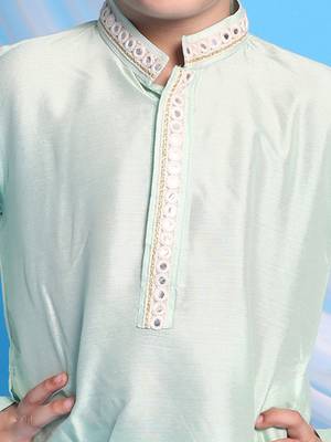  Mint Green Kurta And Pyjama 5
