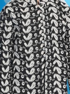 Black And White Kurta Pyjama Set 5