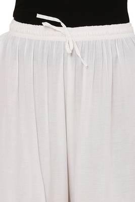 White Ravishing Trendy Star Design Mirror Plazzo/Plazo with Elastic Drawstring (Free Size) 6