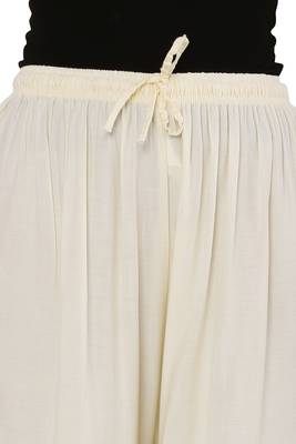 Cream Ravishing Trendy Star Mirror Plazzo/Plazo with Elastic Drawstring (Free Size) 6