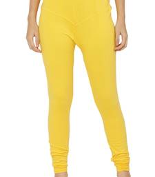 Yellow Solid Churidar Leggings soft cotton and comfort with stylish (Free Size)