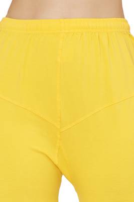 Yellow Solid Churidar Leggings soft cotton and comfort with stylish (Free Size) 6