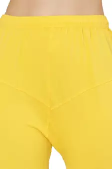 Yellow Solid Churidar Leggings soft cotton and comfort with stylish (Free Size)