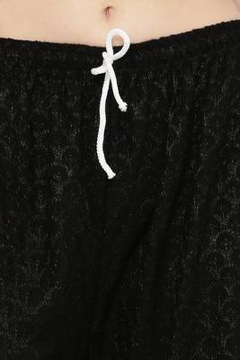 Wome's Full Chiken/Chikankari Relaxed Palazzo pant Black Color (Free Size) 6