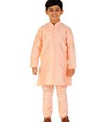 Green Stripes SIlk Jacquard Kurta Pajama Set // Traditional Wear