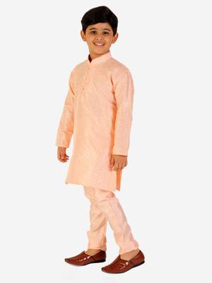 Green Stripes SIlk Jacquard Kurta Pajama Set // Traditional Wear 3