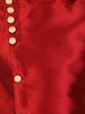 Maroon Stripes SIlk Jacquard Kurta Pajama Set // Traditional Wear 6