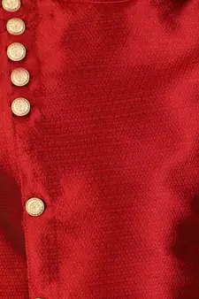 Maroon Stripes SIlk Jacquard Kurta Pajama Set // Traditional Wear