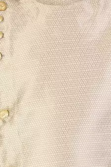 Cream Stripes SIlk Jacquard Kurta Pajama Set // Traditional Wear