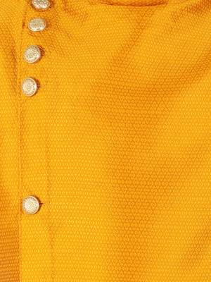 Mustard Stripes SIlk Jacquard Kurta Pajama Set // Traditional Wear 6
