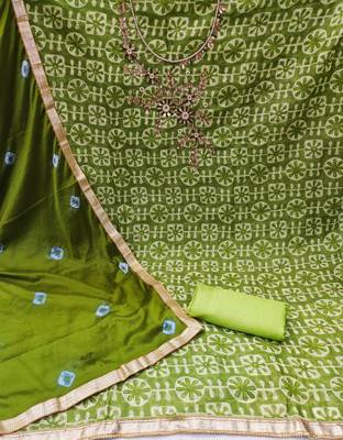 Green printed cotton salwar 2