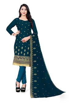 Multicolor embroidered georgette salwar