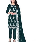 Multicolor embroidered georgette salwar