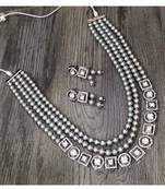 Elegant Replica Statement Premium Quality Kundan Necklace Set