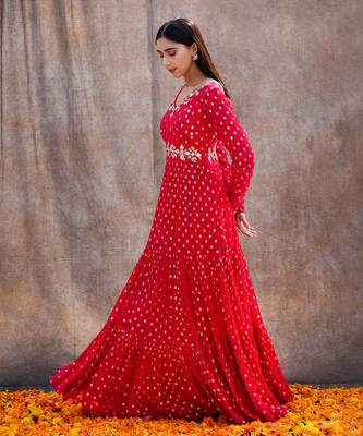 Rani Pink Georgette Anarkali 3