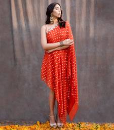 Rust Orange Georgette Tunic 