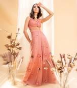 Dusty Pink Organza Pant Set