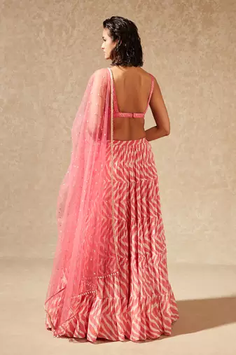Pink Akira Tiered Skirt