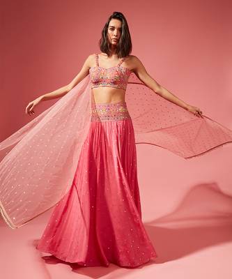 Pink Amika Skirt Set 1