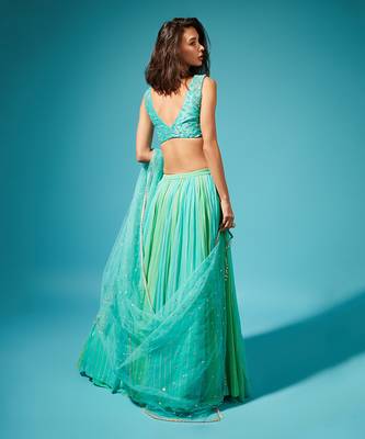 Blue Haya Skirt Set 2