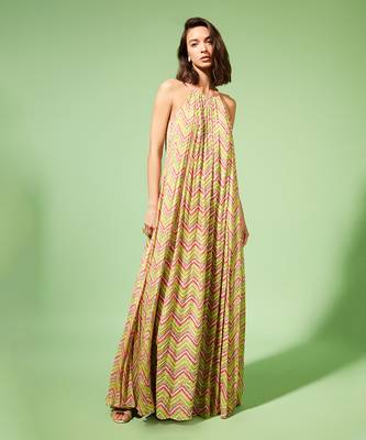 Light Olive Luca Halter Dress 1