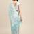 HOUSE OF BEGUM Women's Sky Blue Kubera Pattu Silk Saree With Blouse Piece
