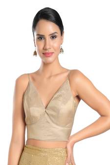 Tissue Padded V-Neck Blouse