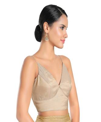 Tissue Padded V-Neck Blouse 3