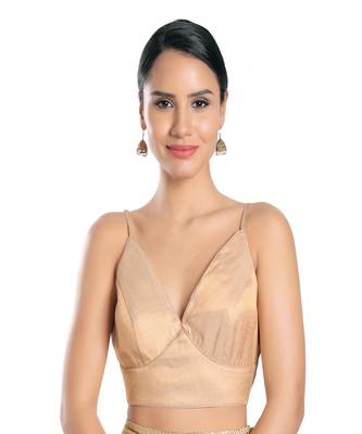 Tissue Padded V-Neck Blouse 1