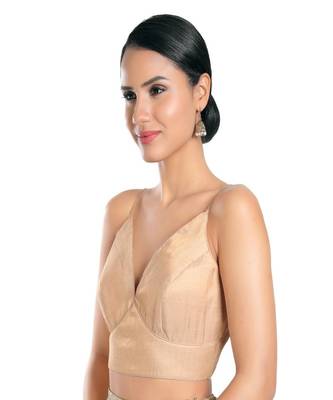 Tissue Padded V-Neck Blouse 3