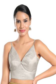 Tissue Padded V-Neck Blouse