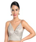 Tissue Padded V-Neck Blouse