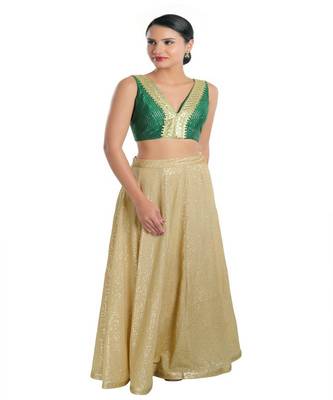 Jain Silk Padded V-Neck Blouse 4