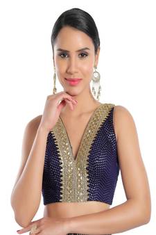 Jain Silk Padded V-Neck Blouse