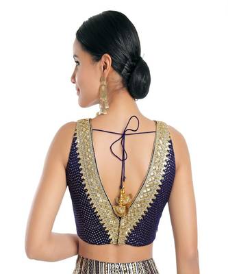Jain Silk Padded V-Neck Blouse 2