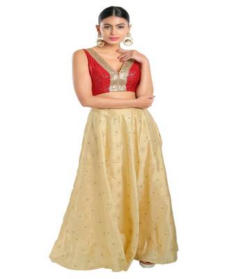 Jain Silk Padded V-Neck Blouse 4