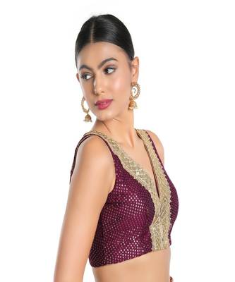 Jain Silk Padded V-Neck Blouse 3