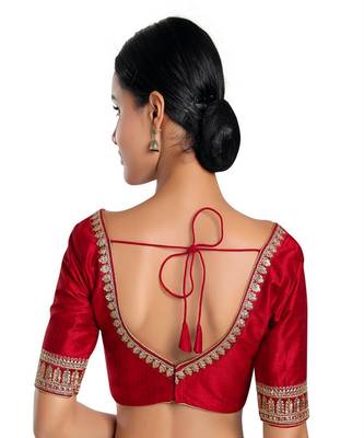 Mulberry Padded Sweatheart Neck Blouse 2