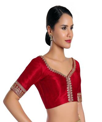 Mulberry Padded Sweatheart Neck Blouse 3