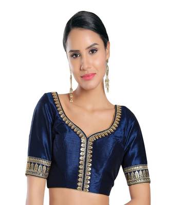 Mulberry Padded Sweatheart Neck Blouse 1