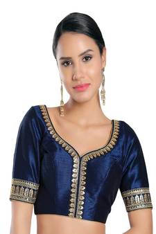 Mulberry Padded Sweatheart Neck Blouse