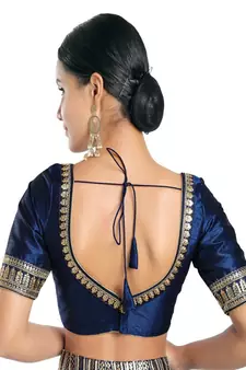 Mulberry Padded Sweatheart Neck Blouse