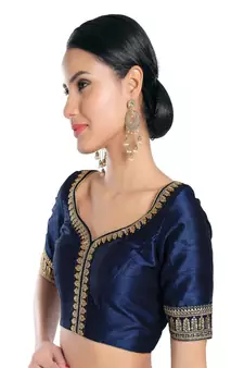 Mulberry Padded Sweatheart Neck Blouse