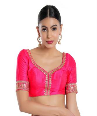 Mulberry Padded Sweatheart Neck Blouse 1