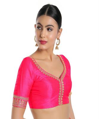 Mulberry Padded Sweatheart Neck Blouse 3