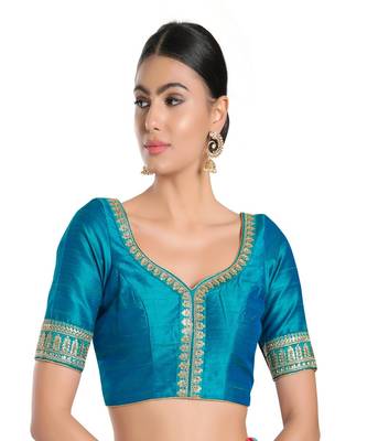Mulberry Padded Sweatheart Neck Blouse 1
