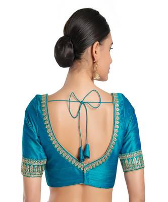 Mulberry Padded Sweatheart Neck Blouse 2