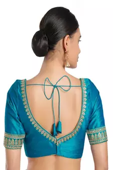 Mulberry Padded Sweatheart Neck Blouse