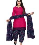 Women's Cotton Printed Salwar Suit Material With Printed Dupatta(Unstitched)